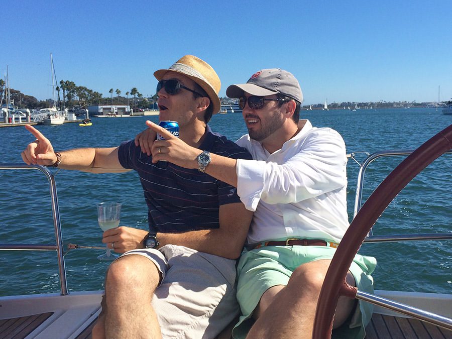 Dave and Bradford pointing