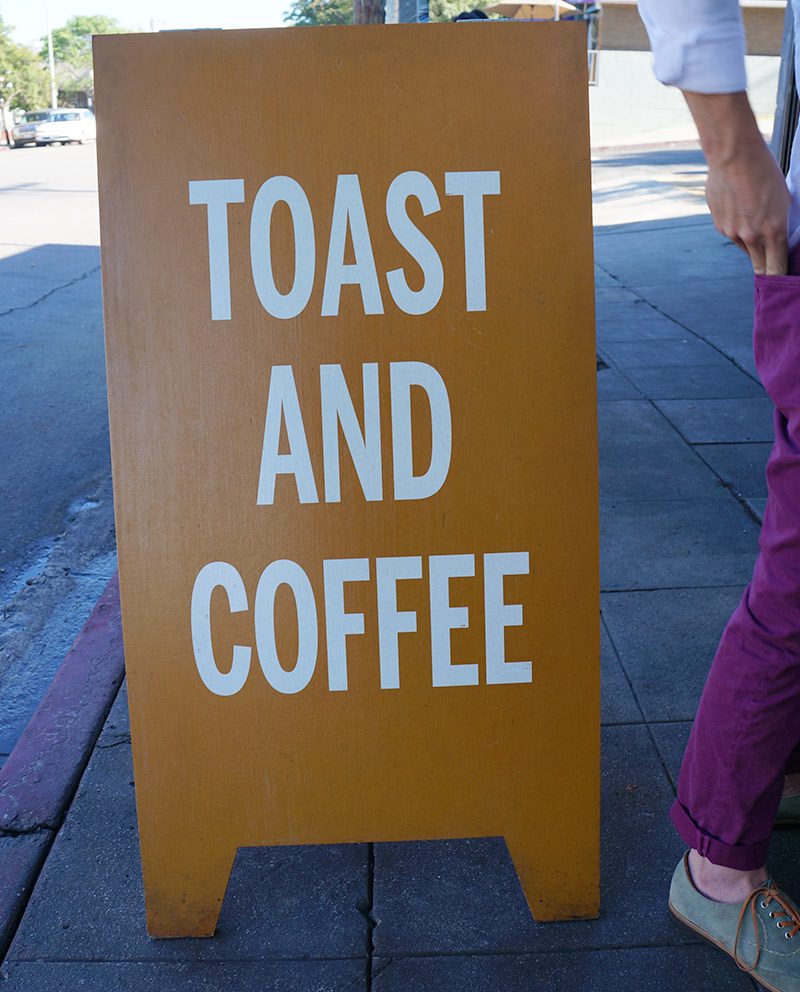 Toast and Coffee at Sqirl