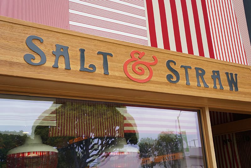 Salt & Straw, a gourmet ice cream shop on Larchmont Blvd in Los Angeles