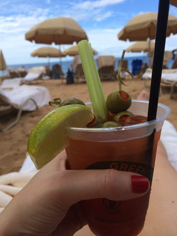 Bloody Mary on the Beach