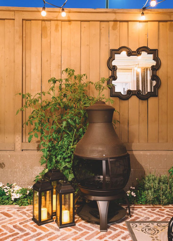 A patio makeover using Decorist, an online interior design service. All decor by Lowes Home Improvement. 