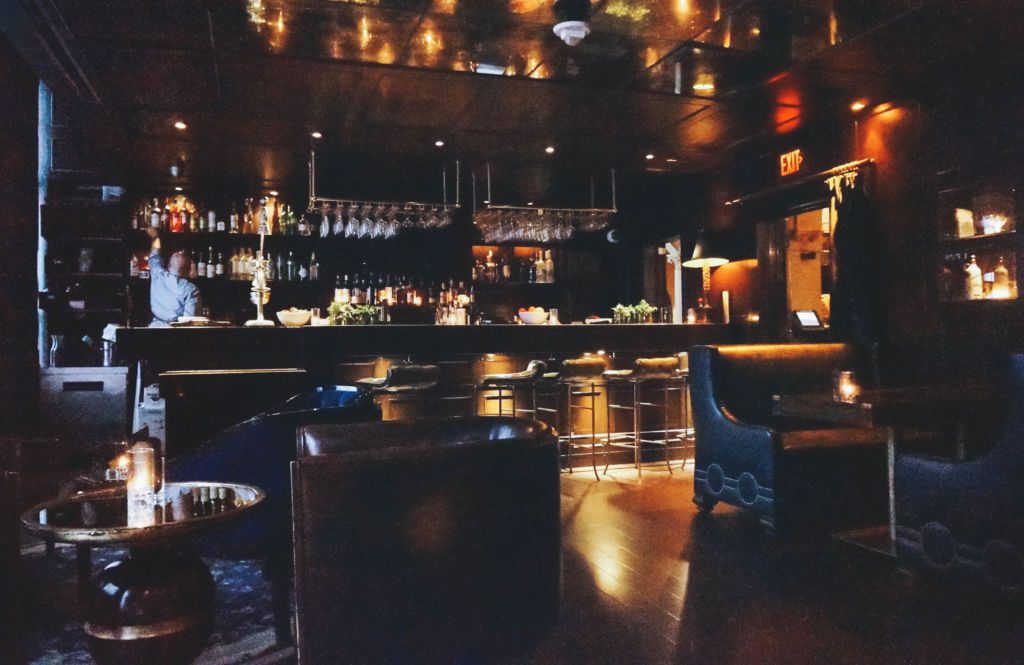 A look inside the ultra-glam Library Bar located in the Hollywood Roosevelt Hotel.