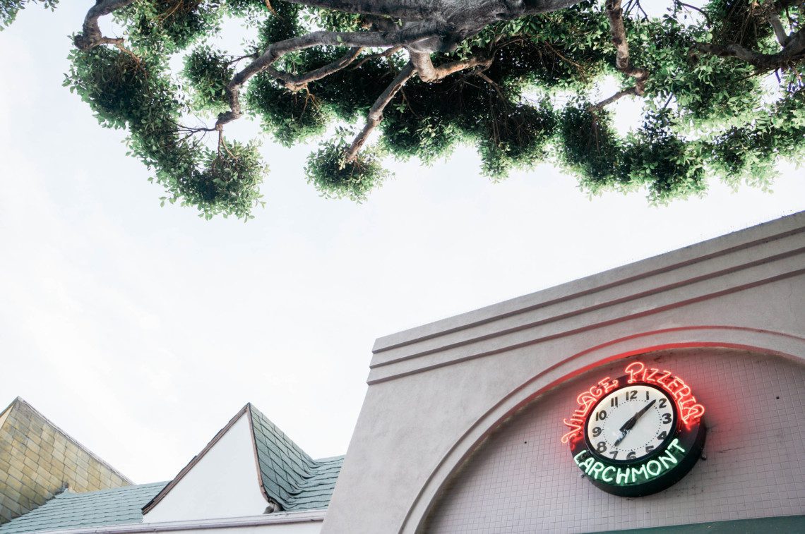 Where to eat, play, and shop in Larchmont Village, a quaint tree-lined street near the Hancock Park neighborhood of Los Angeles.