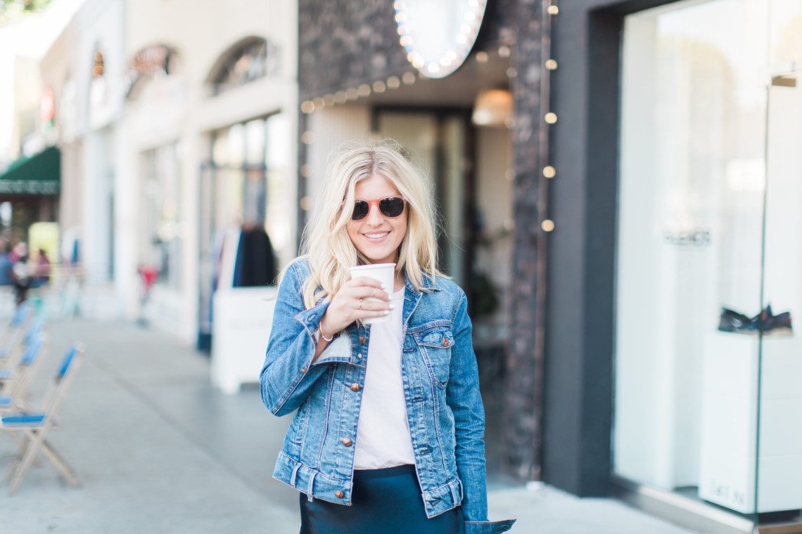 Vince Satin Midi Skirt