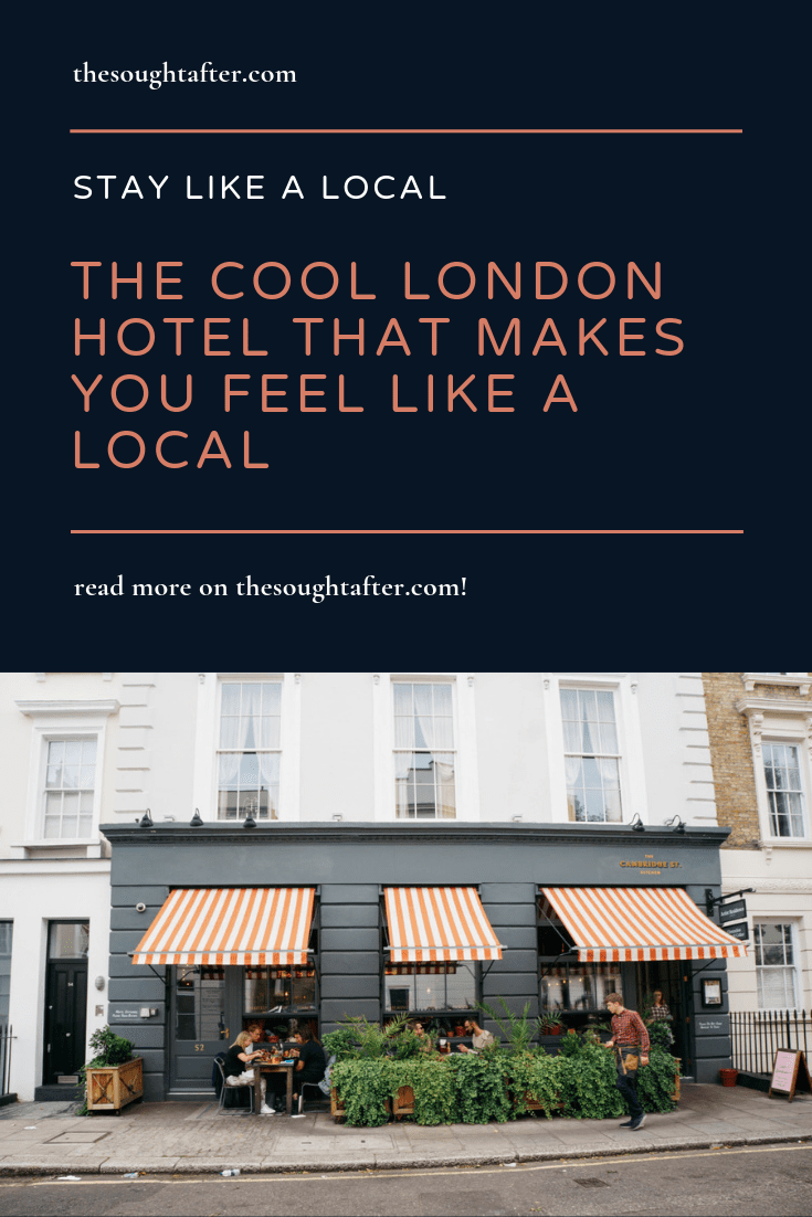 This cool London hotel will make you feel like a local! All the rooms are decorated by local artists - it's a great boutique London hotel for people looking for stylish lodging. #londontravel #londonhotels