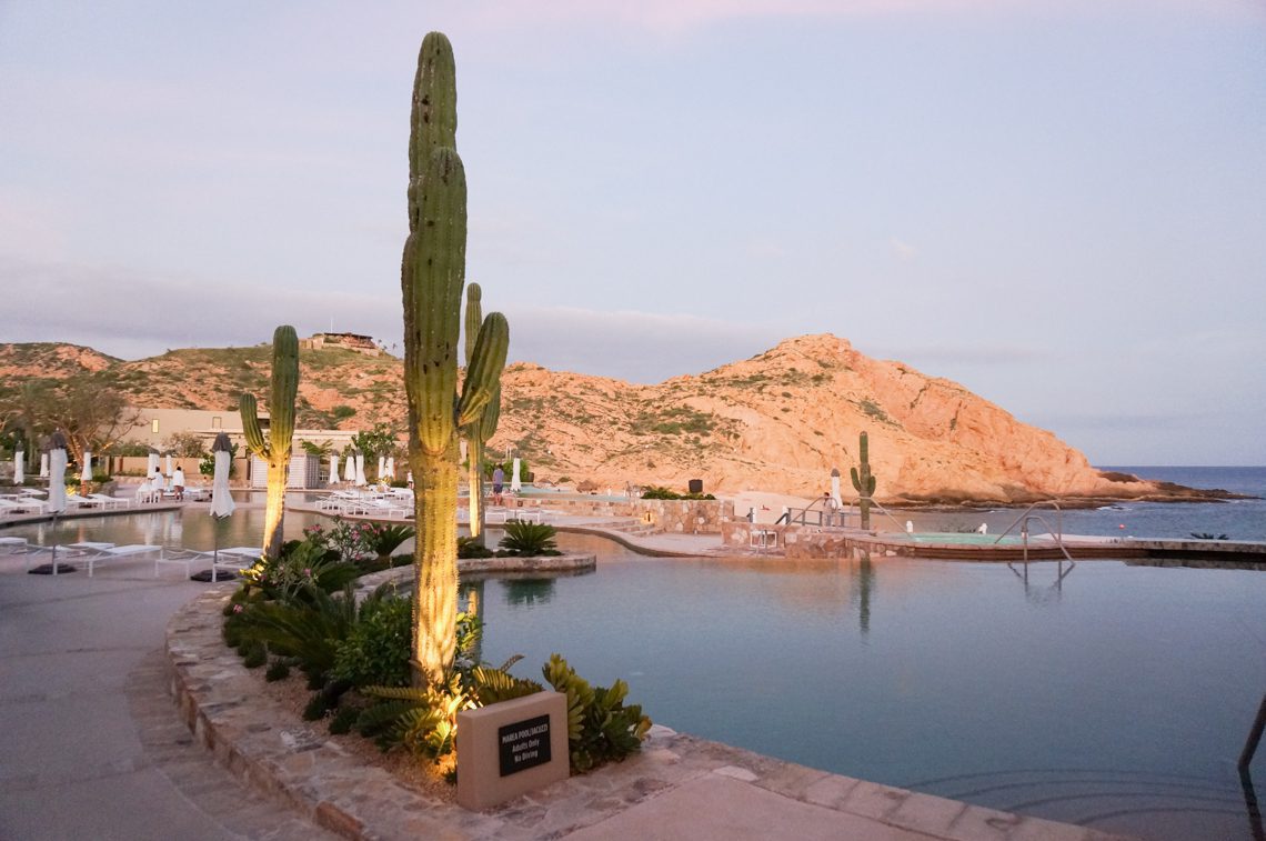 The infinity pool at the Montage Los Cabos